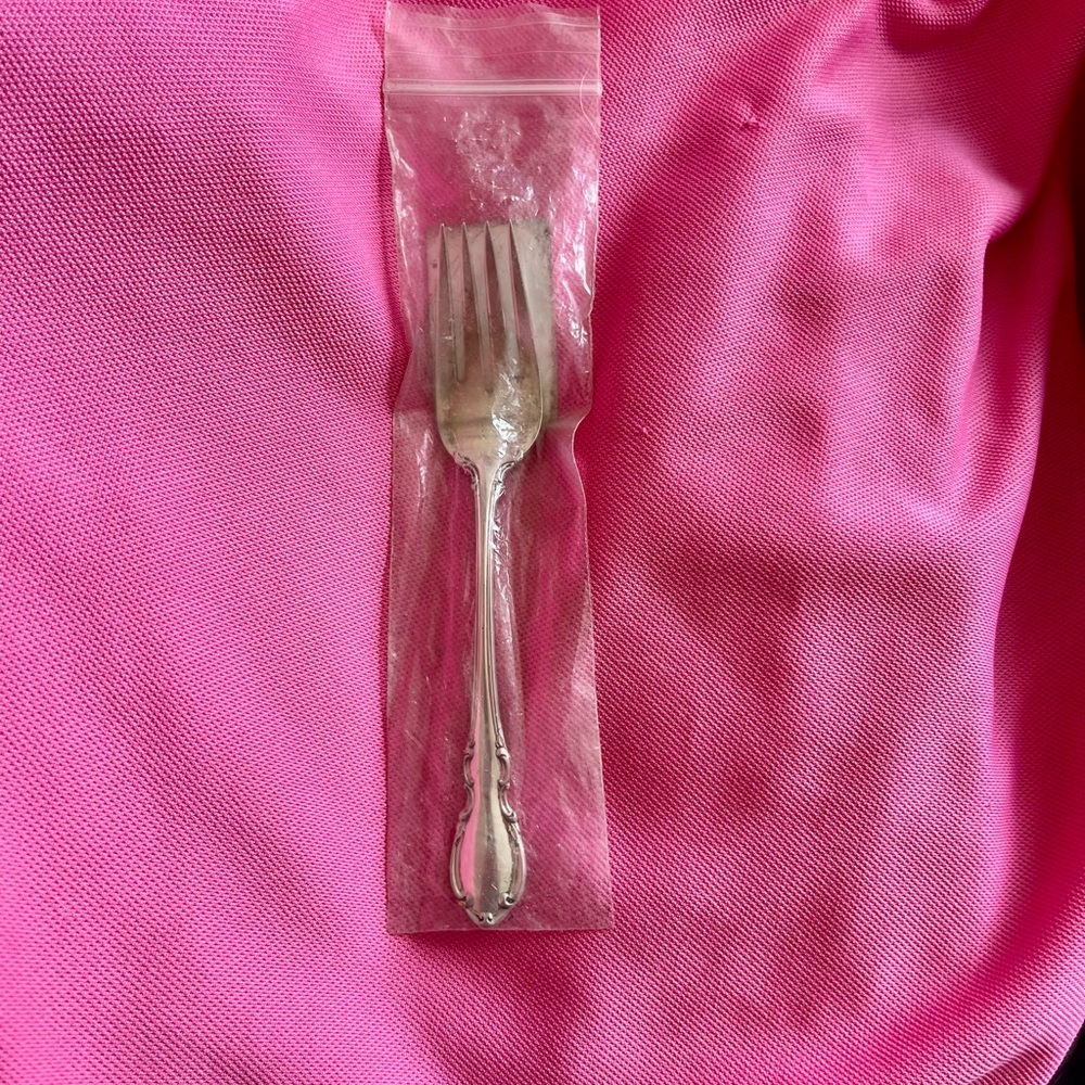 Set of Two Legato Towle salad forks.   Sterling Silver